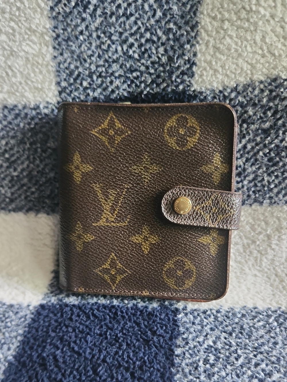 Louis Vuitton Monogram Compact Wallet - Brown with Gold Monogram